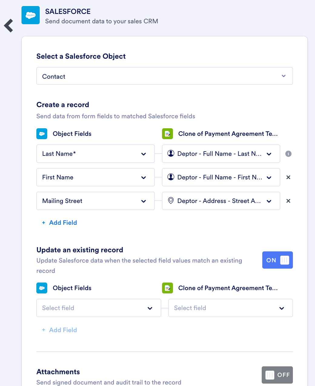 Salesforce with Jotform signed Doc